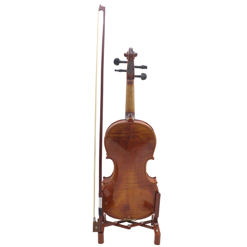 Portable Violin Stand Holder, Retractable Foldable Fiddle Bracket with Sponge Pad for Violin Parts