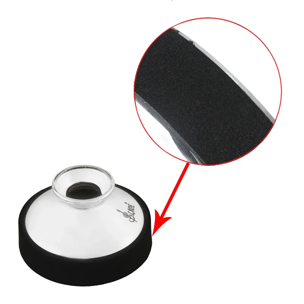 LightWeight ABS Saxophone Silencer Round Mute Dampener For Alto Saxophone Beginners Parts Accessori 2