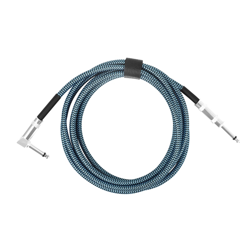 Color Braided Shielded Cable, Noise Reduction Audio Line for Bass Guitar Parts