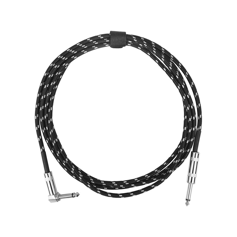 Color Braided Shielded Cable, Noise Reduction Audio Line for Bass Guitar Parts
