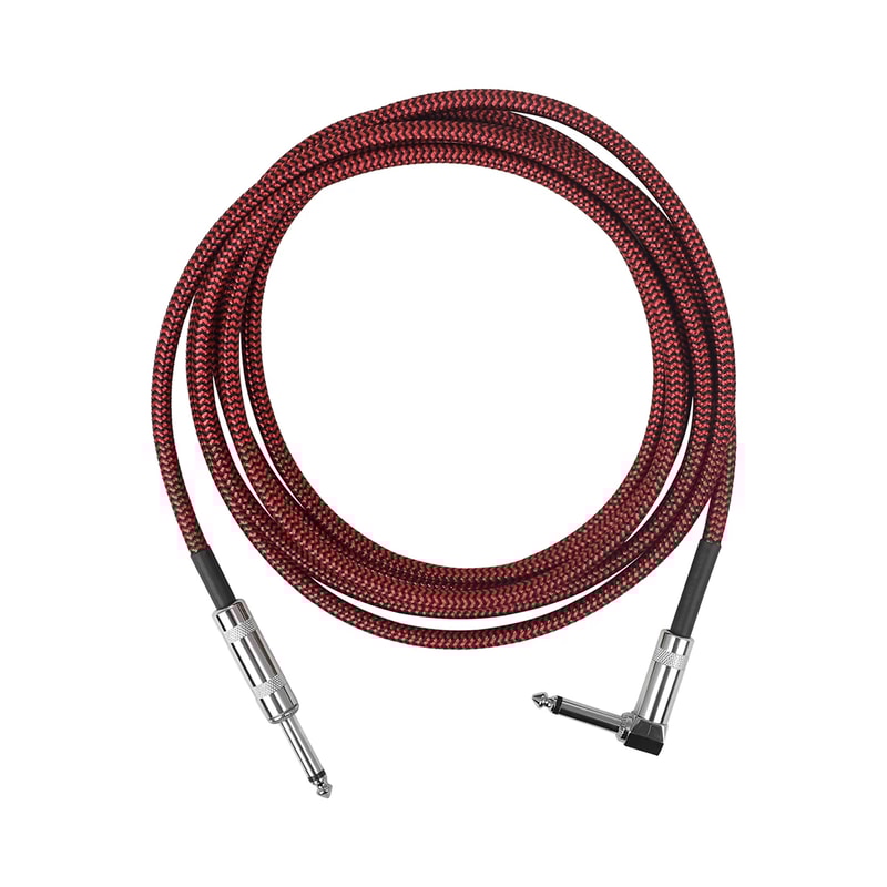 Color Braided Shielded Cable, Noise Reduction Audio Line for Bass Guitar Parts