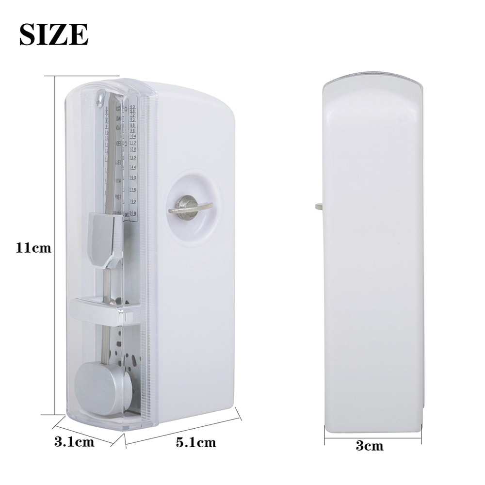 Mechanical Metronome for Guitar, Violin, Piano, Universal Small Size Rhythm Pendulum Practice Tool for Beginners