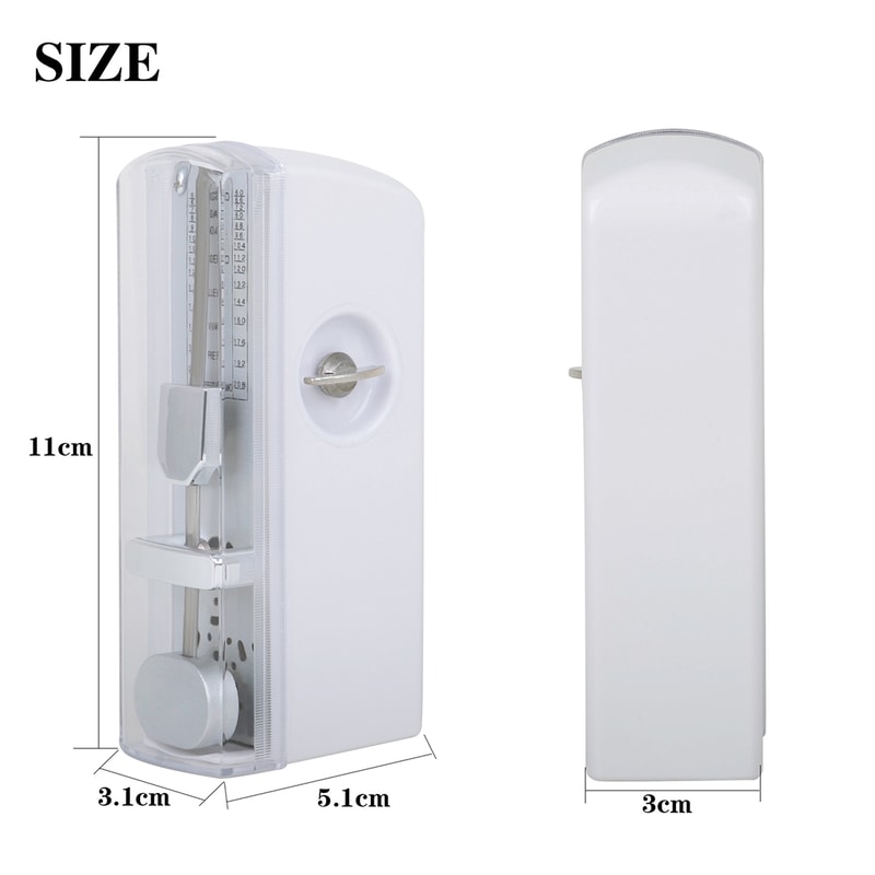 Mechanical Metronome for Guitar, Violin, Piano, Universal Small Size Rhythm Pendulum Practice Tool for Beginners