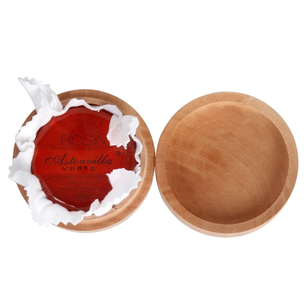 Wooden Case With Wipe AstonVilla Rosin Round Red Gold High Purity To Increase Friction General Purp 0