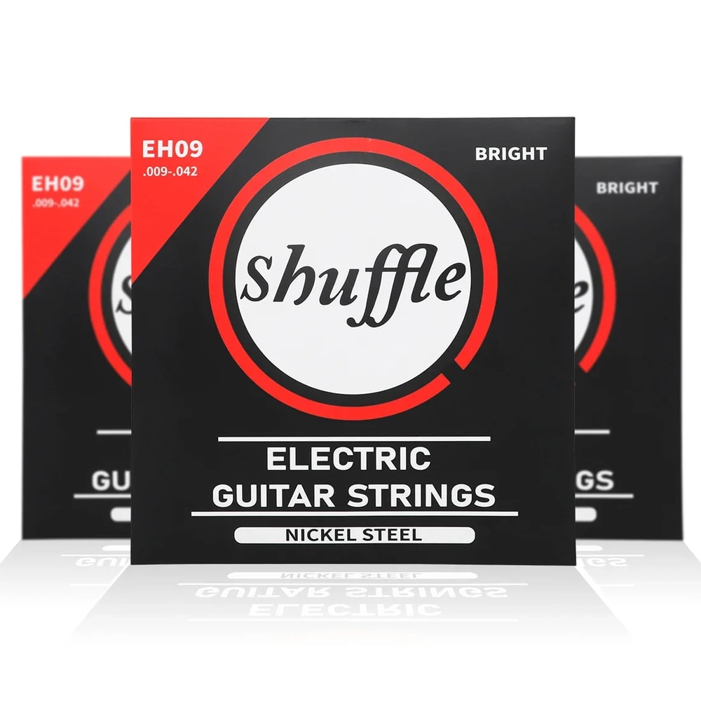 Six-String Electric Guitar Strings, High Carbon Steel Core, Hexagonal Alloy Guitar Accessory