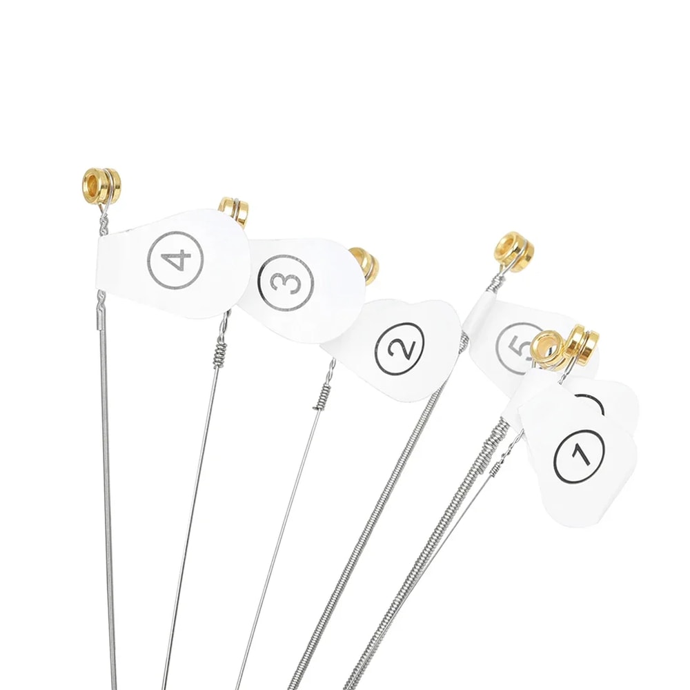 Six-String Electric Guitar Strings, High Carbon Steel Core, Hexagonal Alloy Guitar Accessory