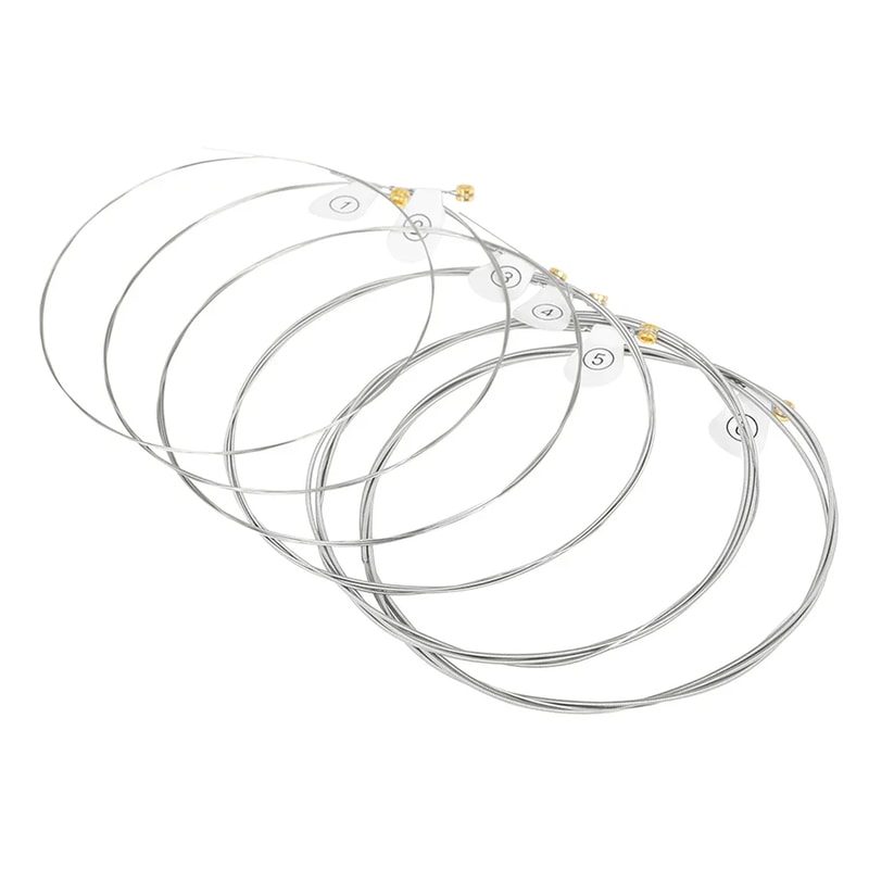 Six-String Electric Guitar Strings, High Carbon Steel Core, Hexagonal Alloy Guitar Accessory