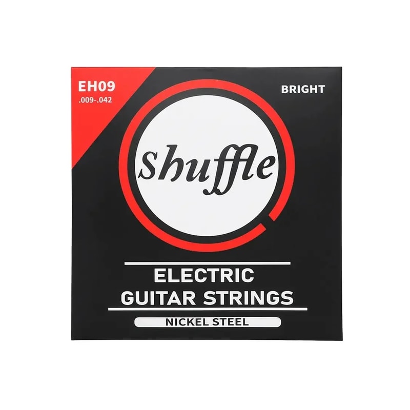 Six-String Electric Guitar Strings, High Carbon Steel Core, Hexagonal Alloy Guitar Accessory