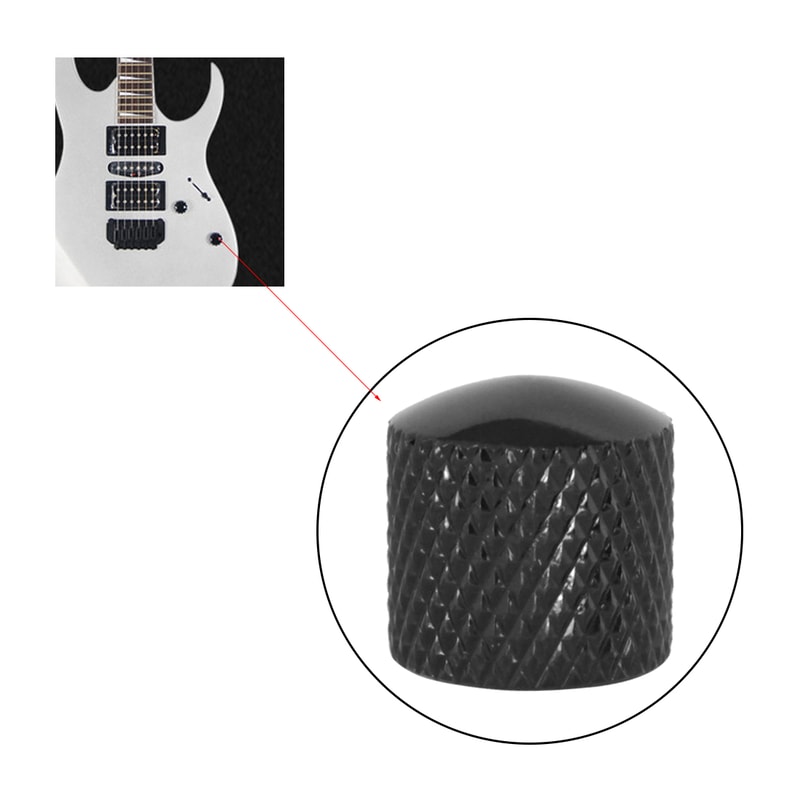 Bass Guitar Accessories: Volume Tone Control Knobs, Electric Guitar Bass Potentiometer Hat Cap