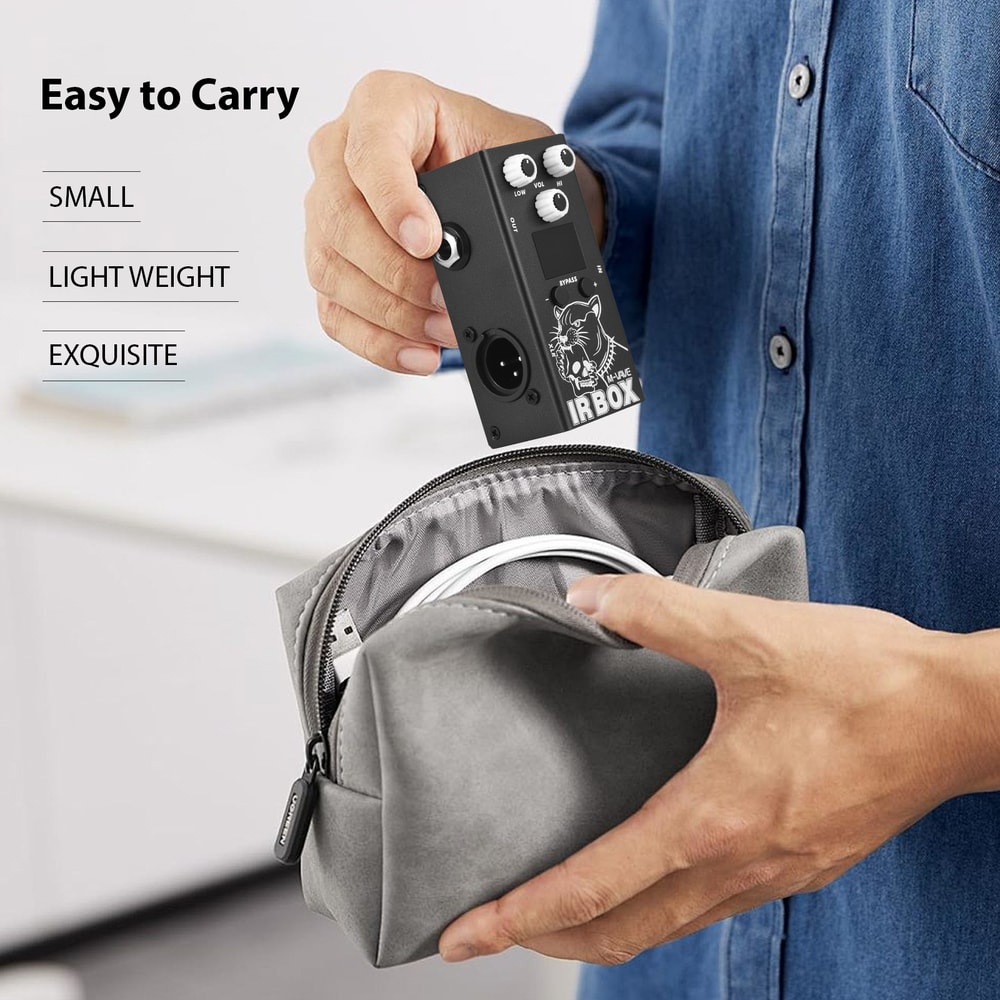 Speaker Simulator Effects Pedal, IR Cab Impulse Response, XLR Output, Output/Input Part