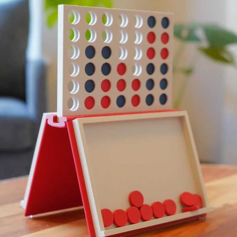 Portable Fun Hanging Chess Board Game Fourinarow Family Party Board Game Childrens Educational Toy 6