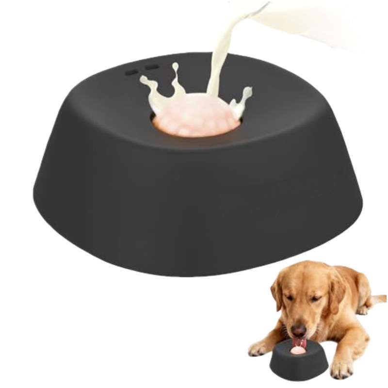 Spherical dog licking bowl, slow feeder non-slip, Dog Liquid Lick Bowl pet for fun feeding