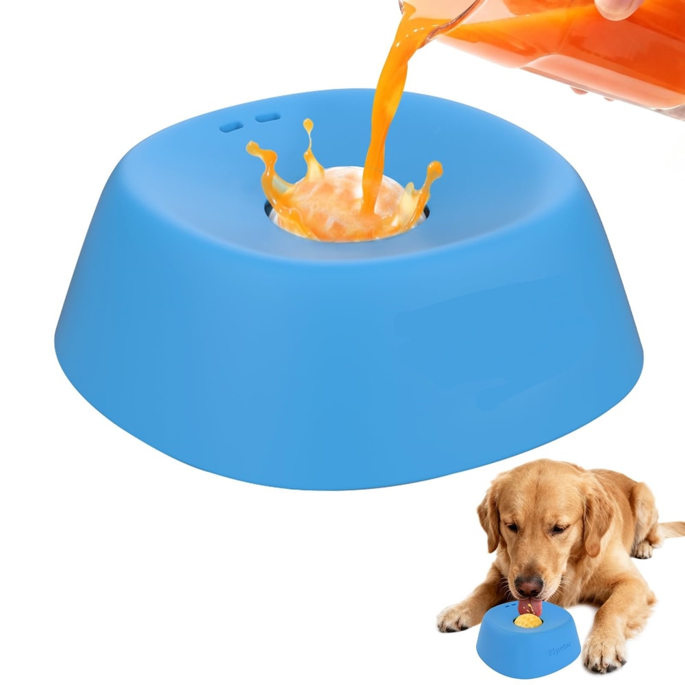 Spherical dog licking bowl, slow feeder non-slip, Dog Liquid Lick Bowl pet for fun feeding