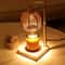 Creating Atmosphere Ornaments, Retro Linen Takraw Ball-shaped Aromatherapy Lamp with Wax and Timer