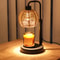 Creating Atmosphere Ornaments, Retro Linen Takraw Ball-shaped Aromatherapy Lamp with Wax and Timer