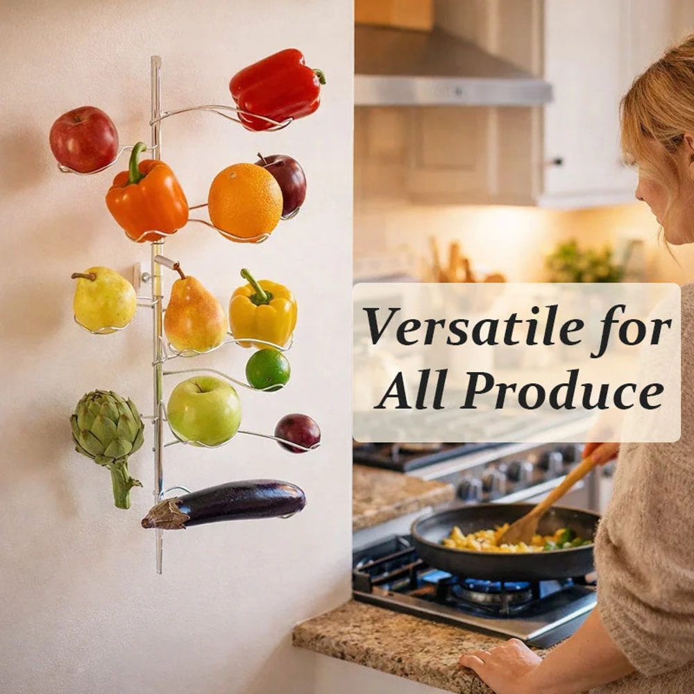 Display Fruit Display Stand Fruit And Vegetable Wall Mount Rack Creative Kitchen Utensil Household 2