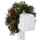Christmas decorations ground mushrooms Christmas tree mailbox decoration garland red fruit rattan