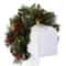 Christmas decorations ground mushrooms Christmas tree mailbox decoration garland red fruit rattan