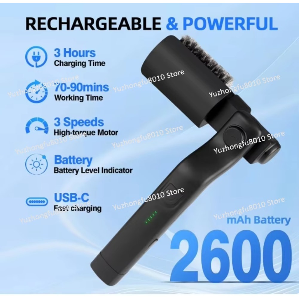 Angle Adjustable Portable Electric BBQ Brush Powerful Cleaning Heavy Oil Brush Outdoor Household Cl 5