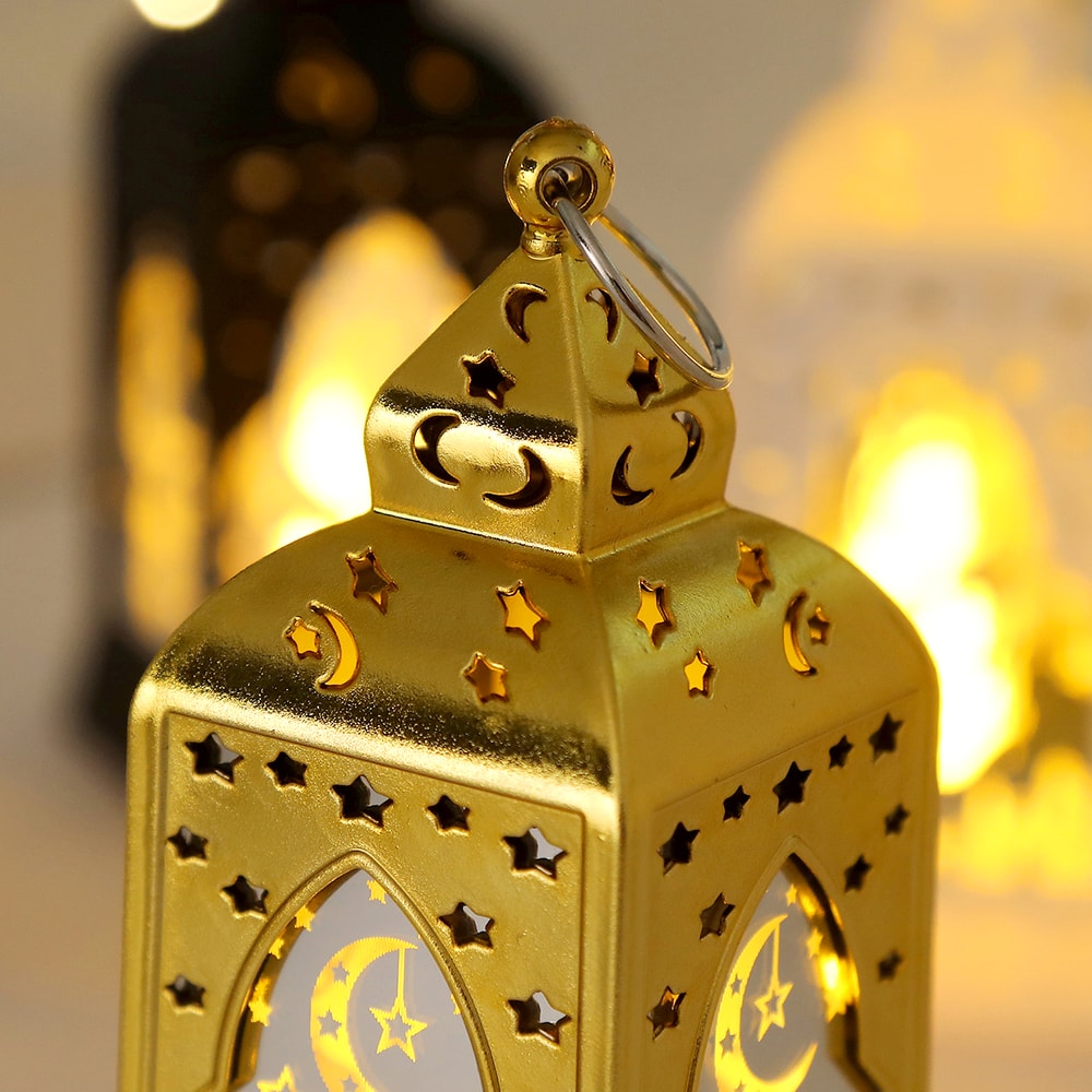 Ramadhan Decorations Eid, LED Lantern Lights Castle Lights, Gifts Table Decorations, Muslim Holiday Supplies