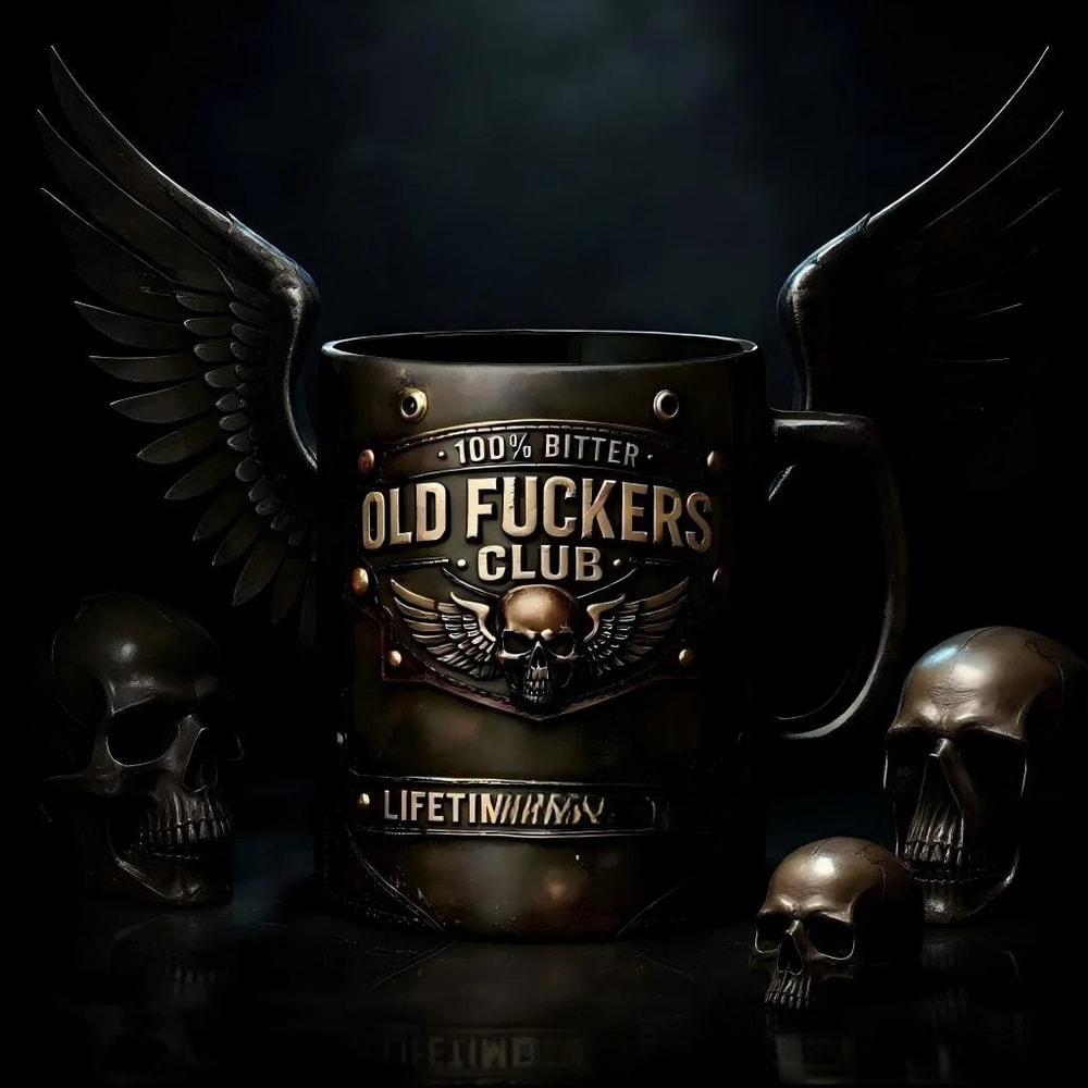 Creative and Personalized Old Guys Club Mug, Coffee Cup, Office and Home Drinking Cup, Ideal Gift