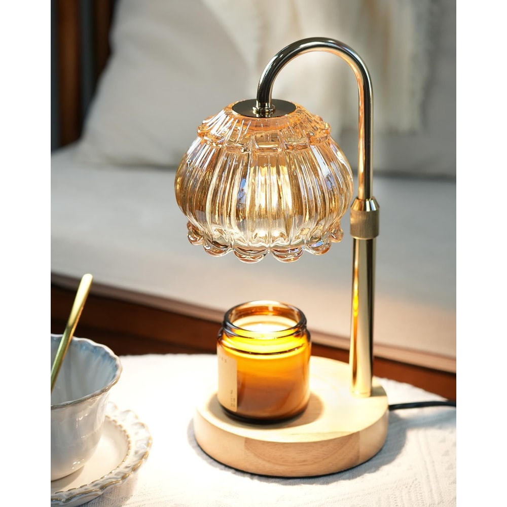 Aromatherapy Lamp, Retro Wax Melting Lamp, Adjustable Height, Bedroom Ambient Light, Minimalist Decoration