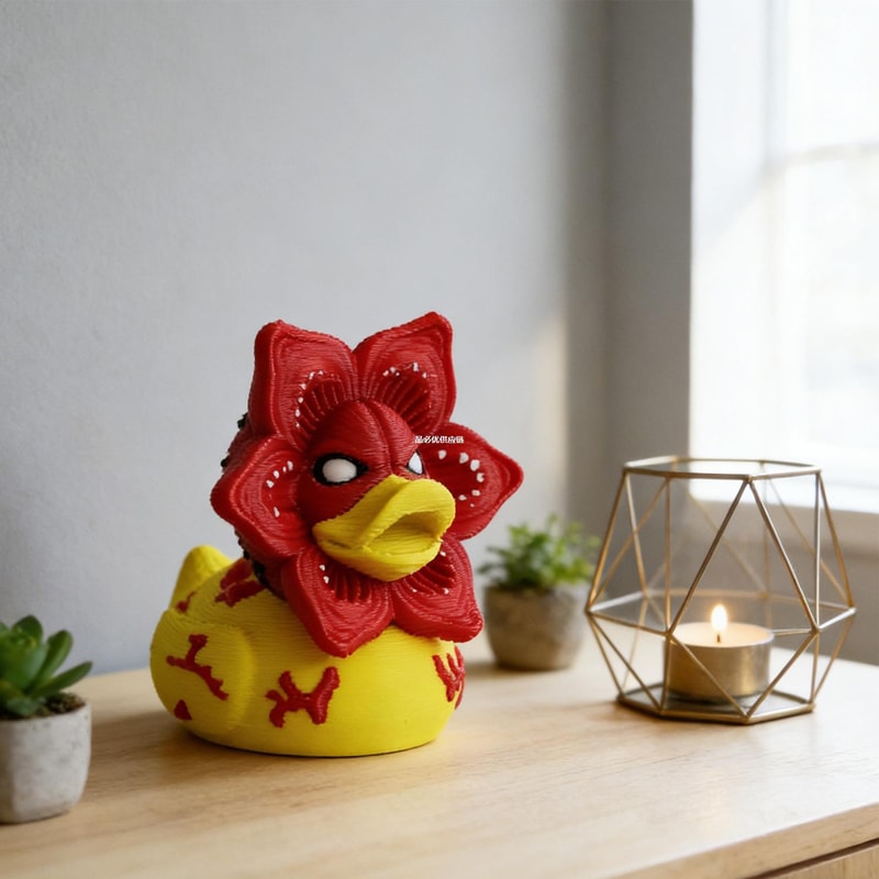 Creative Duck Model, Demon Duck Figurine, Trendy Toy, Realistic Action Figure, Desktop Decoration, Gift