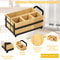 Cooking Utensil Organizer, Compartments Countertop kitchen, With Double Handle, Durable and Stylish