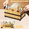 Cooking Utensil Organizer, Compartments Countertop kitchen, With Double Handle, Durable and Stylish