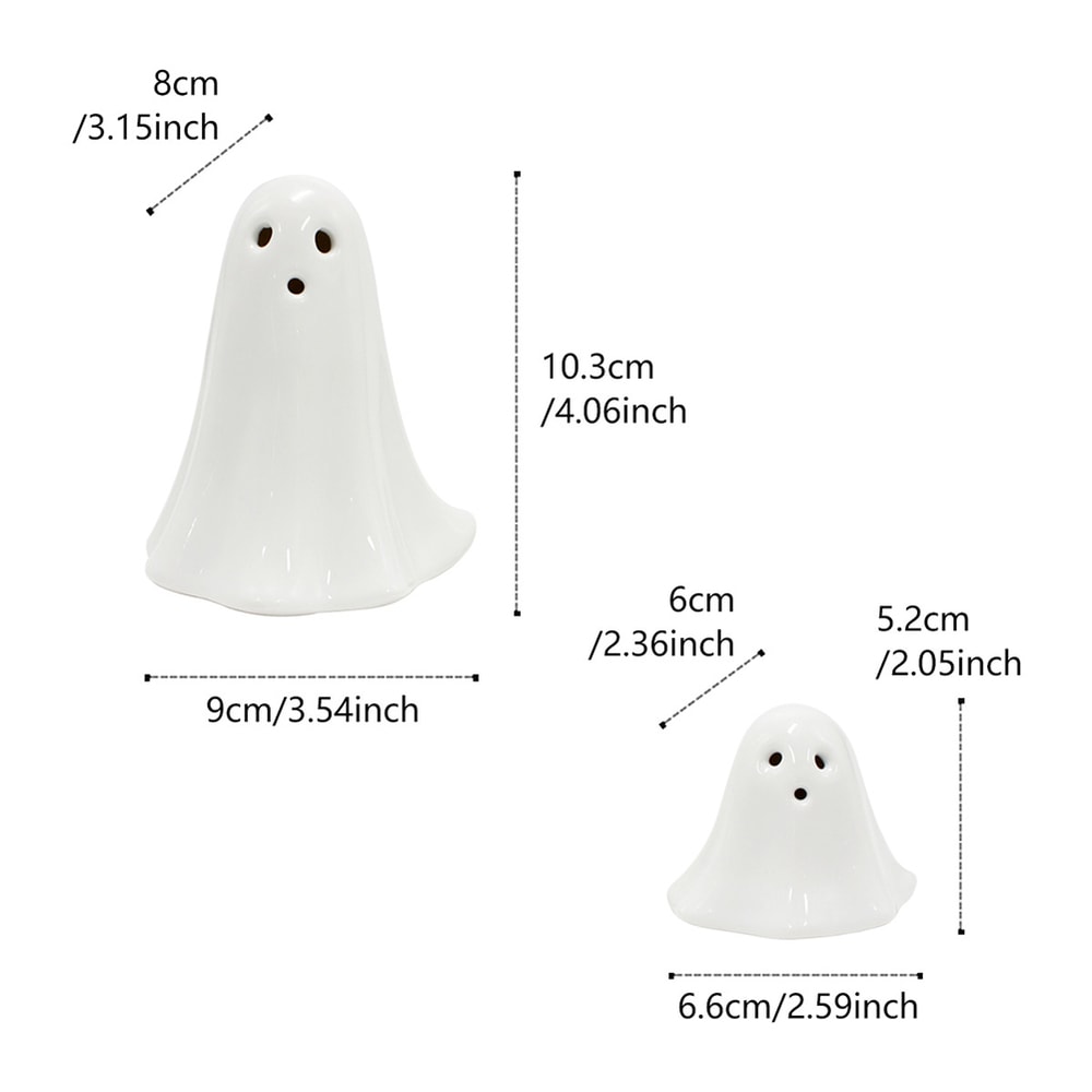 Creative Halloween LED Ghost Decor Luminous Glowing Ghost Ornament Handmade Desktop Decoration 5