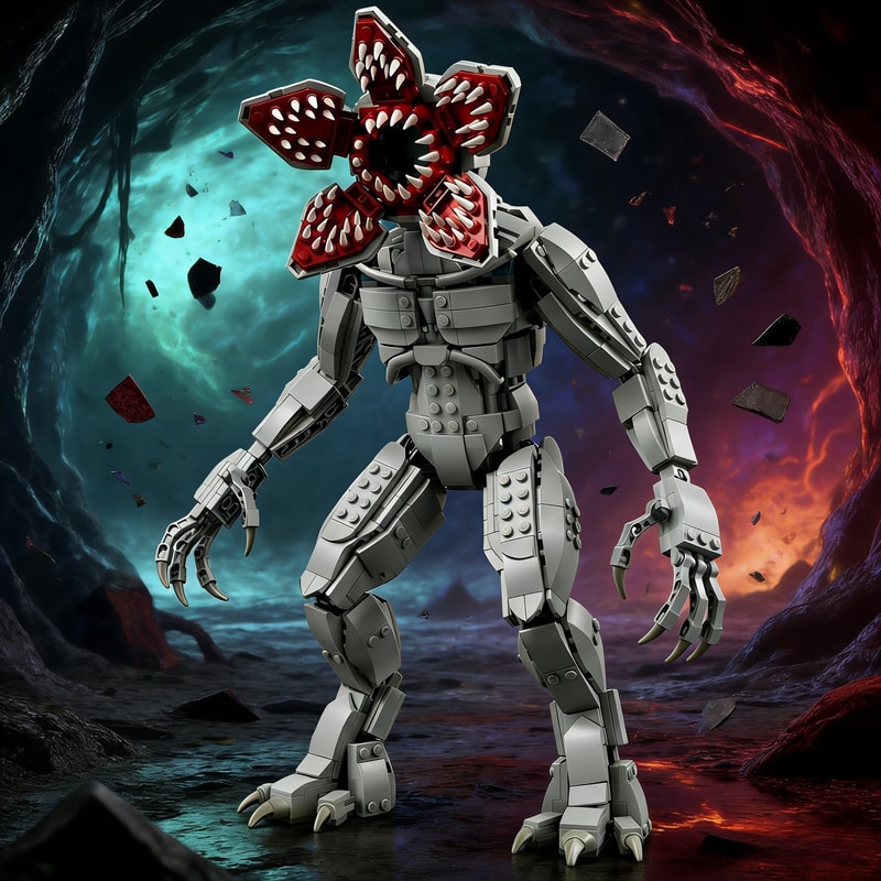 Assembly Toy, Carnivorous Plant Giant Demon, Model Building Blocks, Desktop Decoration, Educational