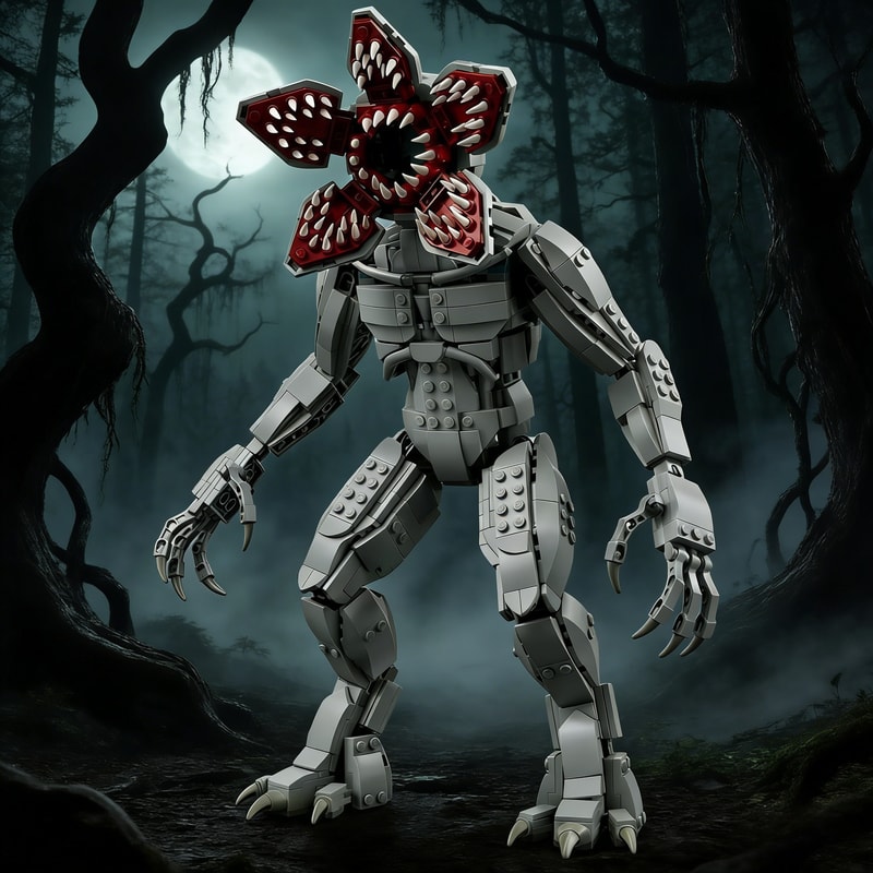 Assembly Toy, Carnivorous Plant Giant Demon, Model Building Blocks, Desktop Decoration, Educational