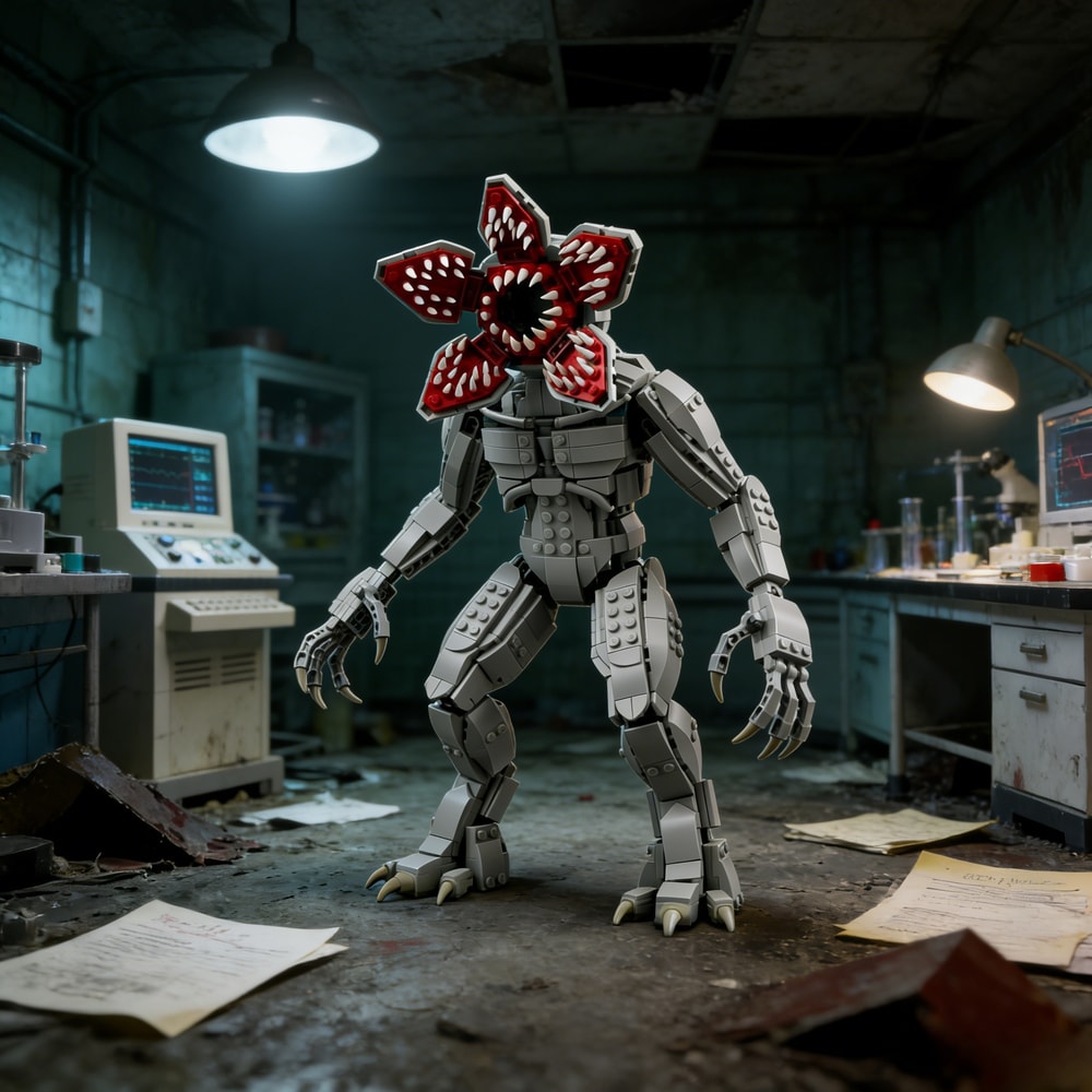 Assembly Toy, Carnivorous Plant Giant Demon, Model Building Blocks, Desktop Decoration, Educational