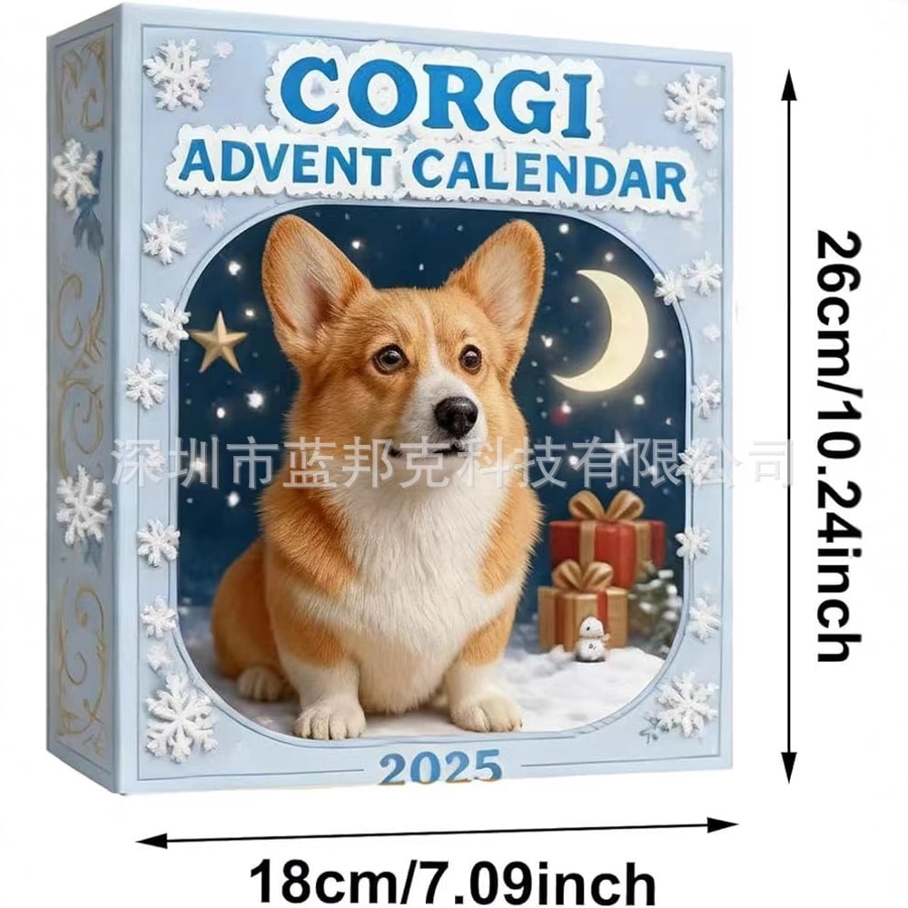 orgi Theme Christmas, Advent Calendar Blind Box, Corgi Advent Calendar