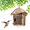 Handwoven Grass Wicker Birdhouse, Assorted Natural Bird Nest Set, Hanging Bird Shelter for Small Birds