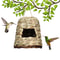 Handwoven Grass Wicker Birdhouse, Assorted Natural Bird Nest Set, Hanging Bird Shelter for Small Birds