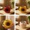 Decorative Flower-patterned Mug, Coffee Cup, Multiple Styles Available, Flower-shaped Drinking Cup for Office and Home,