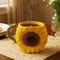 Decorative Flower-patterned Mug, Coffee Cup, Multiple Styles Available, Flower-shaped Drinking Cup for Office and Home,