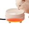 Rechargeable Pet Water Heating Bowl Heated Cat Bowl Detachable Ceramic 2