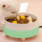 Rechargeable Pet Water Heating Bowl Heated Cat Bowl Detachable Ceramic 4
