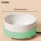 Rechargeable Pet Water Heating Bowl Heated Cat Bowl Detachable Ceramic 6