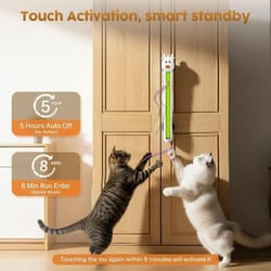 pet toy, automatic flying rope cat entertainment device, keeps cats company, long-lasting battery