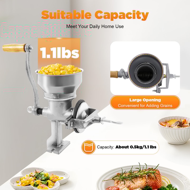 Manual Grain Grinder (cast Iron Material) Household Hand-operated Small Grinder Grinder Portable