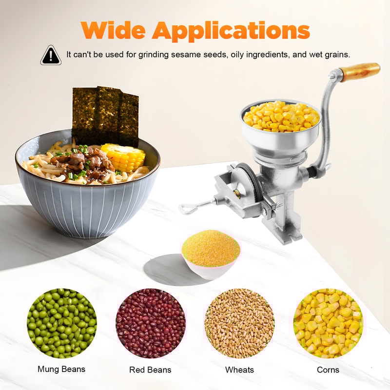 Manual Grain Grinder (cast Iron Material) Household Hand-operated Small Grinder Grinder Portable
