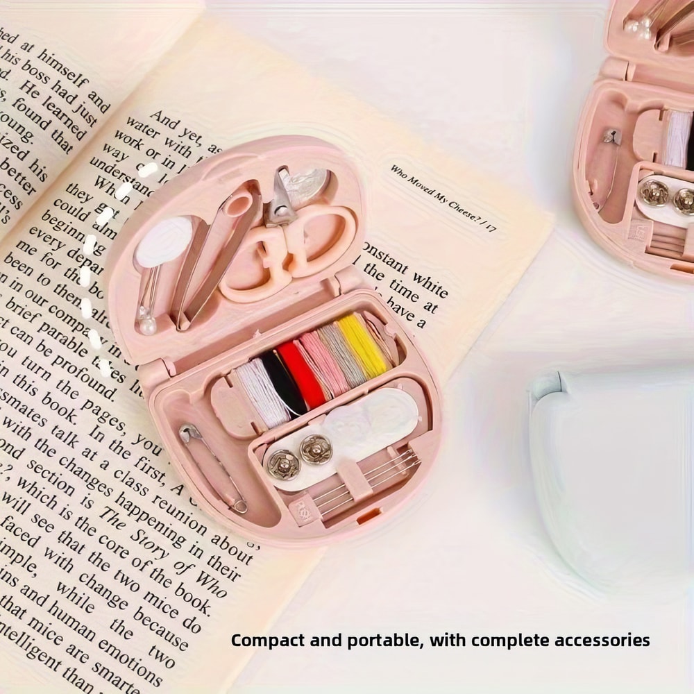 Portable Small Sewing Kit, All-round Nordic Style Mini Sewing Box Set
