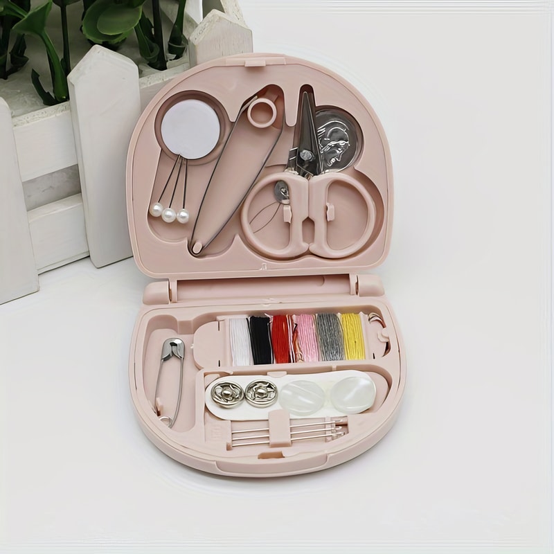 Portable Small Sewing Kit, All-round Nordic Style Mini Sewing Box Set