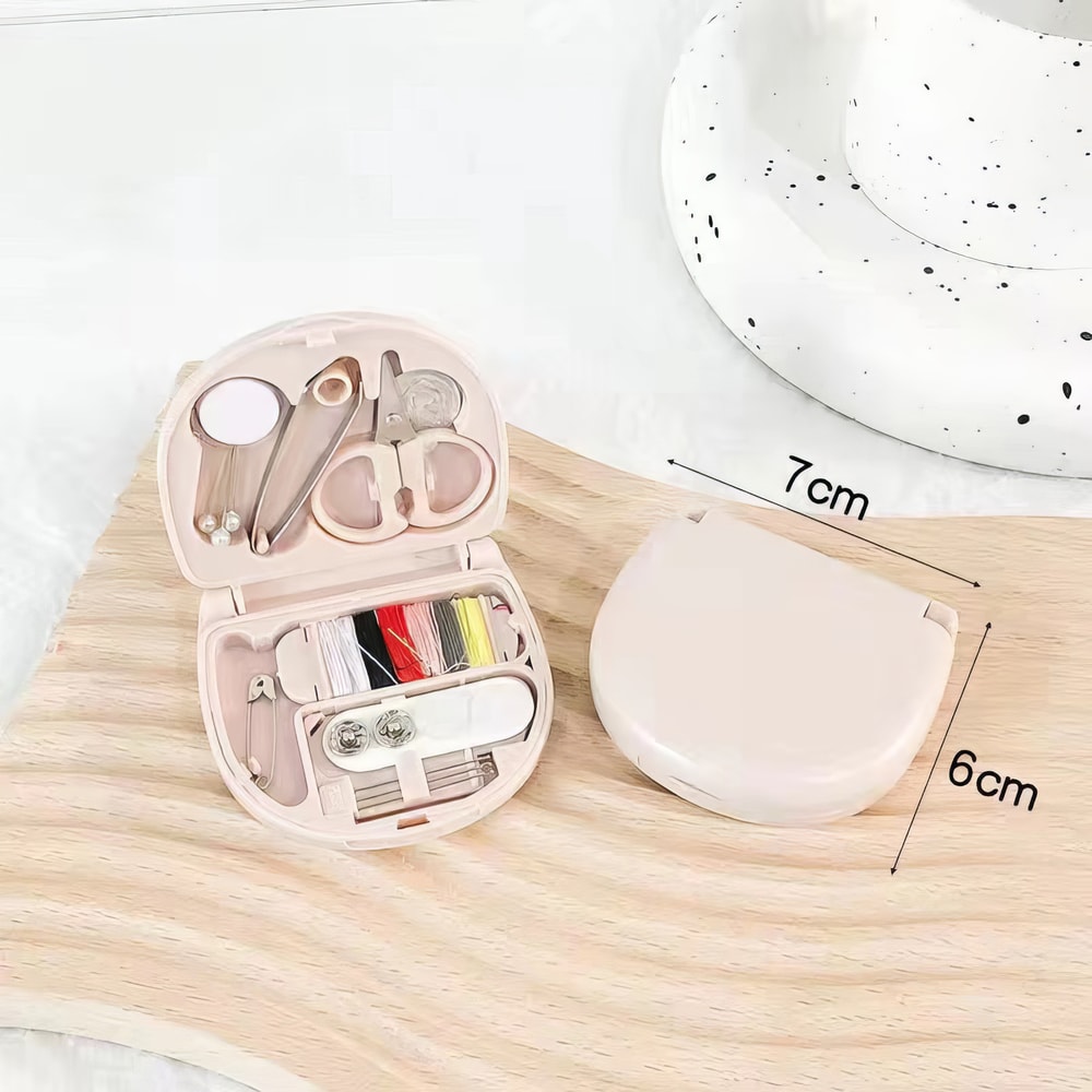 Portable Small Sewing Kit, All-round Nordic Style Mini Sewing Box Set