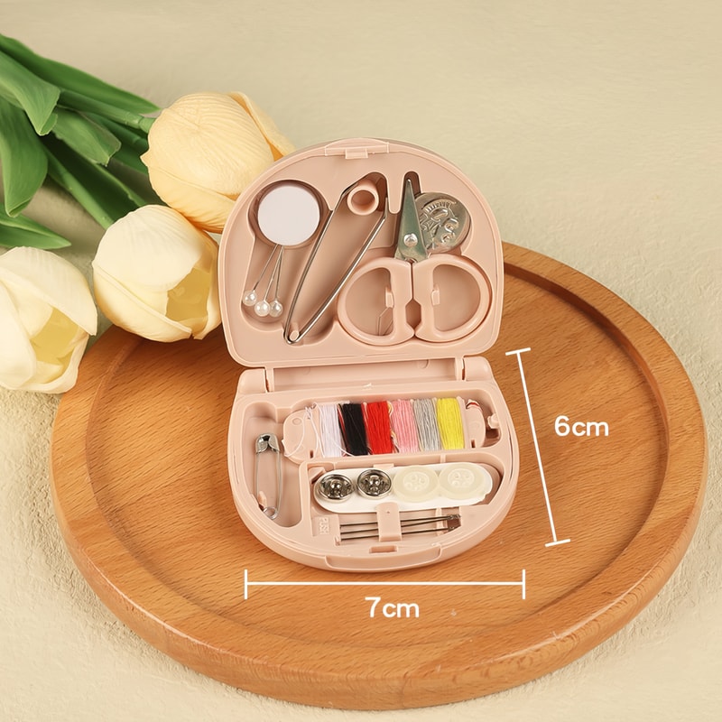 Portable Small Sewing Kit, All-round Nordic Style Mini Sewing Box Set