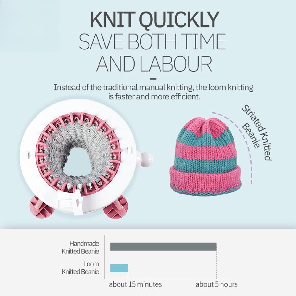 Children's Parent-child Interactive DIY Glove and Scarf Knitting Tool, Round Knitting Machine Gauge Hand Knitting Tool