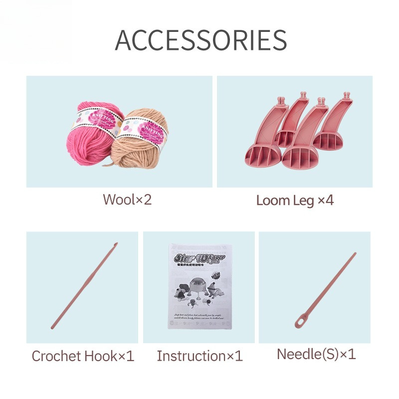 Children's Parent-child Interactive DIY Glove and Scarf Knitting Tool, Round Knitting Machine Gauge Hand Knitting Tool